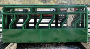 Stack feeder shown closed